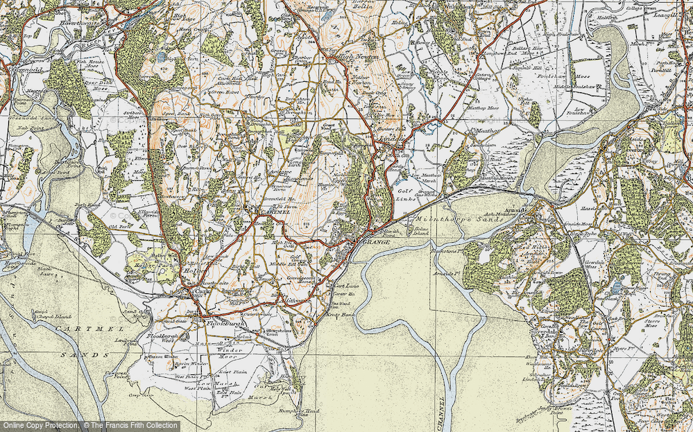 Old Map of Eden Mount, 1925 in 1925