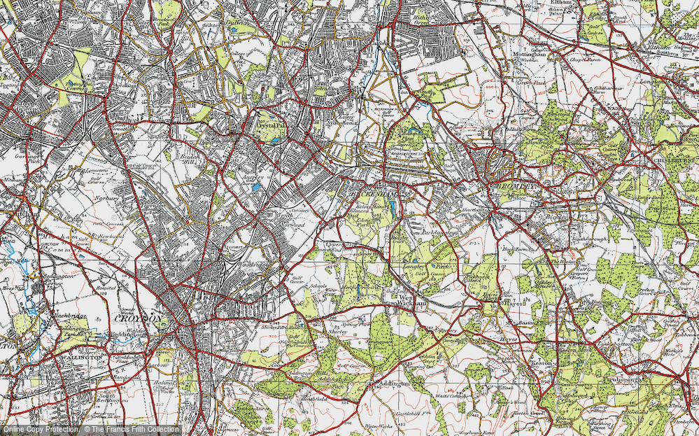 Old Map of Eden Park, 1920 in 1920