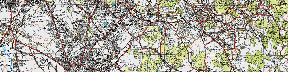 Old map of Eden Park in 1920