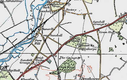 Old map of Edenthorpe in 1923