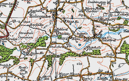 Old map of Edford in 1919
