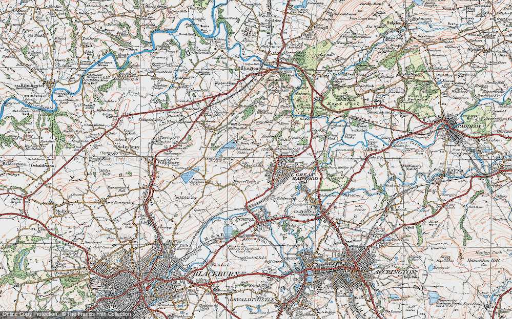 Old Map of Edge End, 1924 in 1924