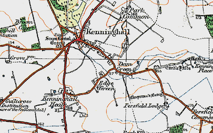Old map of Edge Green in 1920