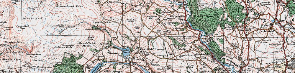 Old map of Edge Mount in 1923
