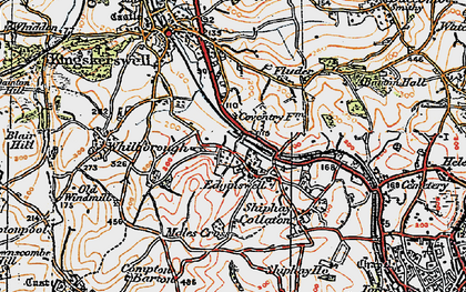 Old map of Edginswell in 1919