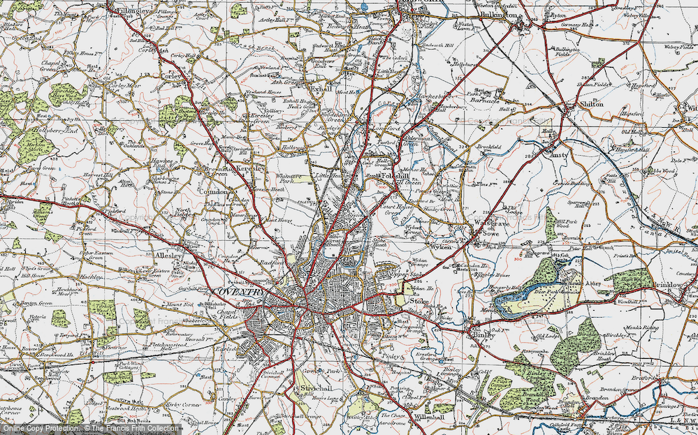 Old Map of Edgwick, 1920 in 1920