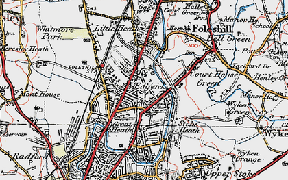 Old map of Edgwick in 1920
