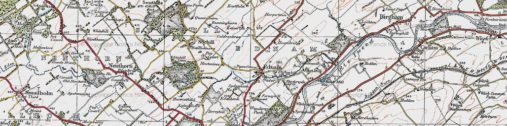 Old map of Edham in 1926