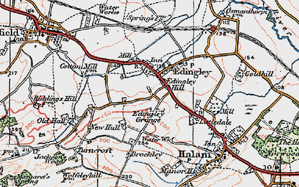 Old map of Edingley in 1923