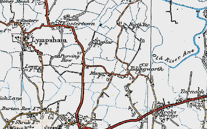 Old map of Edingworth in 1919