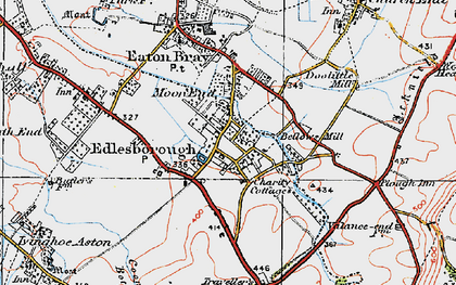 Old map of Edlesborough in 1920