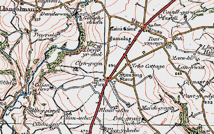 Old map of Blaenafon in 1922