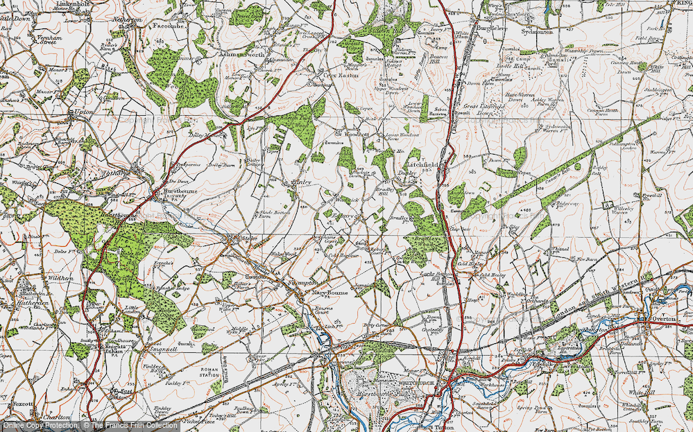 Old Map of Egbury, 1919 in 1919