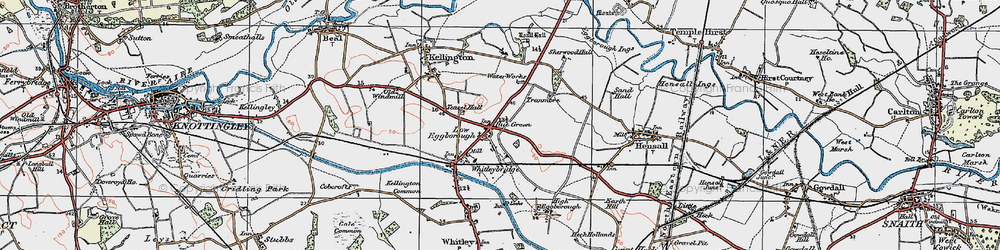 Old map of Eggborough in 1924