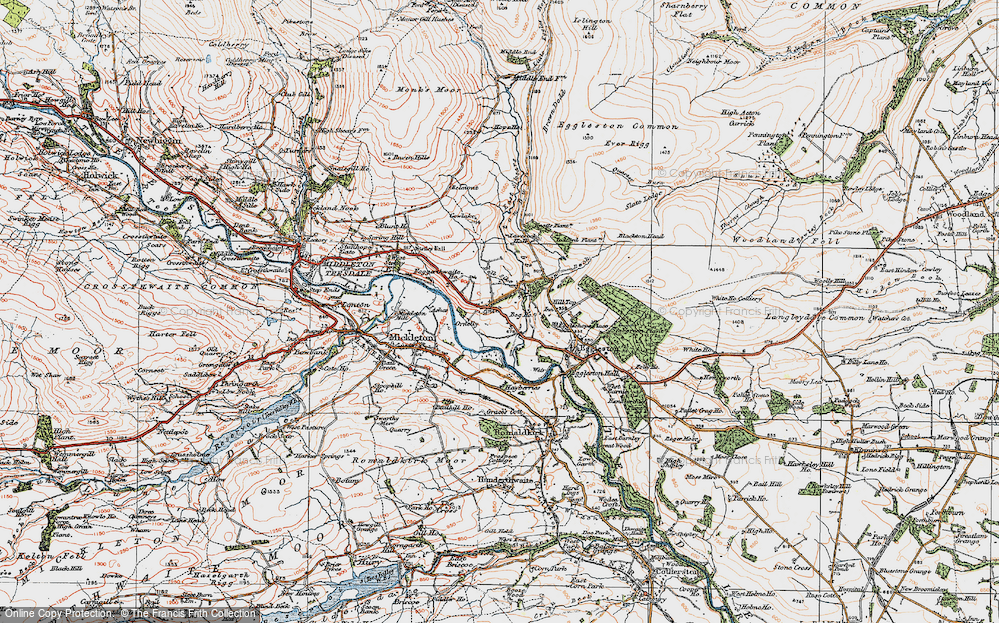 Old Map of Egglesburn, 1925 in 1925