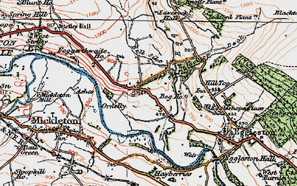 Old map of Egglesburn in 1925