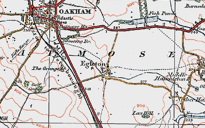 Old map of Egleton in 1921