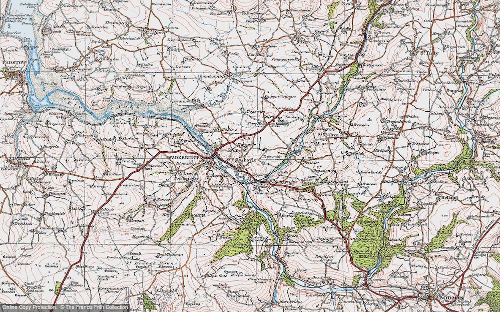 Old Map of Egloshayle, 1919 in 1919