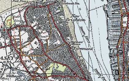 Old map of Egremont in 1923