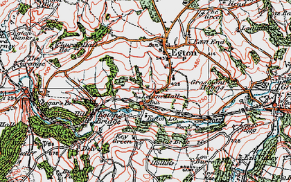 Old map of Egton Bridge in 1925