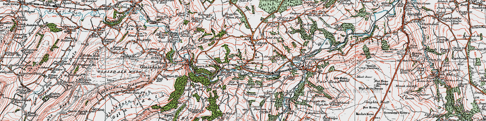 Old map of Limber Hill Wood in 1925