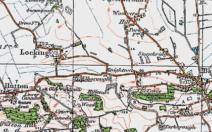 Old map of Elborough in 1919