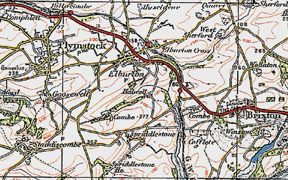 Old map of Elburton in 1919