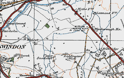 Old map of Eldene in 1919