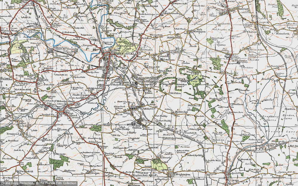 Old Map of Eldon, 1925 in 1925