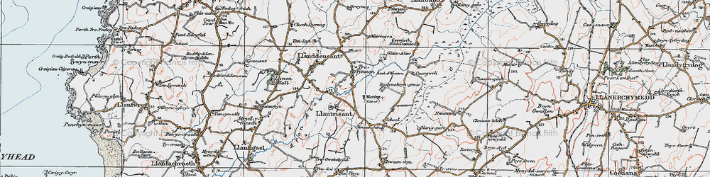 Old map of Elim in 1922