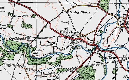 Old map of Elkesley in 1923