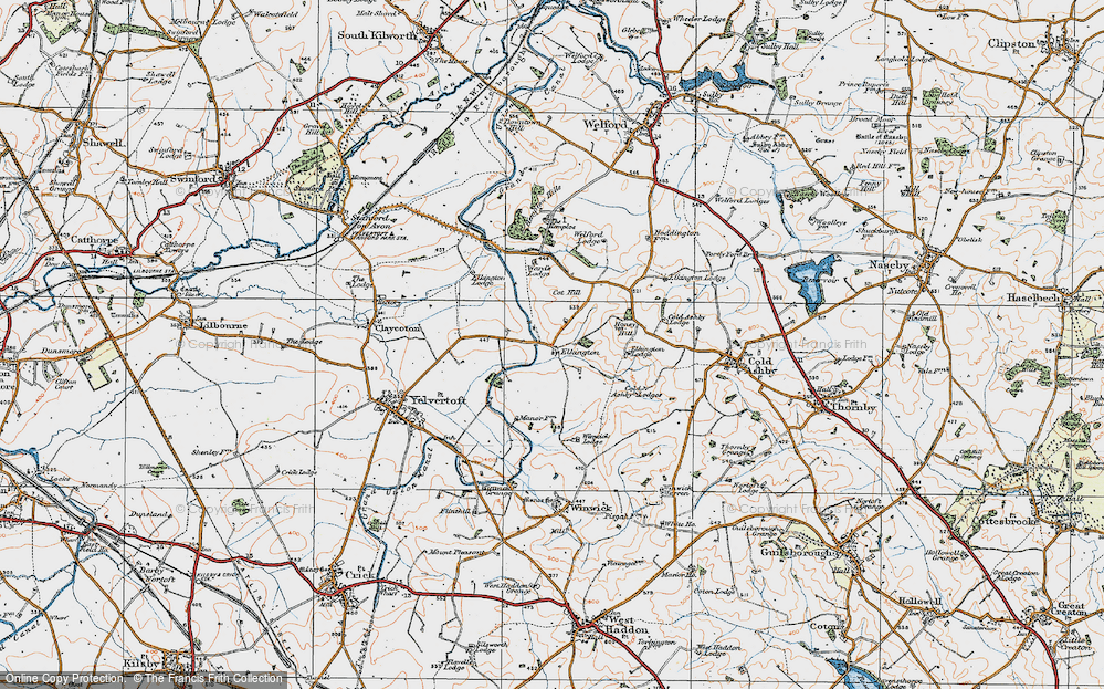 Old Map of Elkington, 1920 in 1920