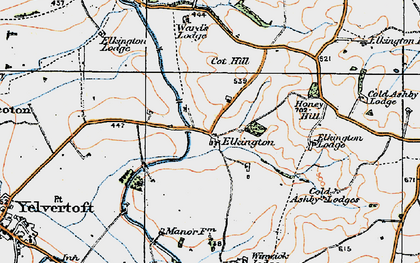 Old map of Elkington in 1920