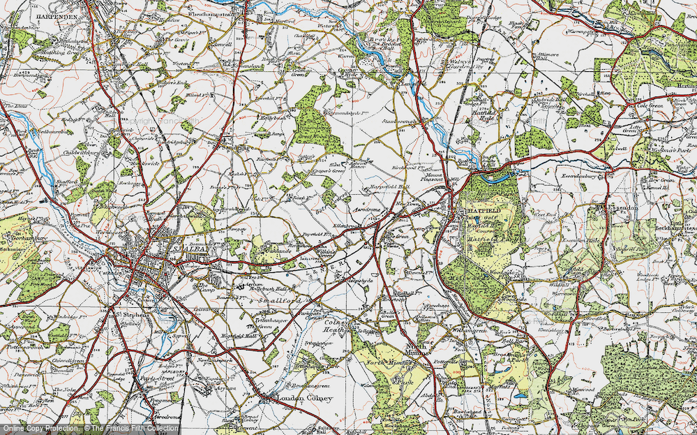 Old Map of Ellenbrook, 1920 in 1920