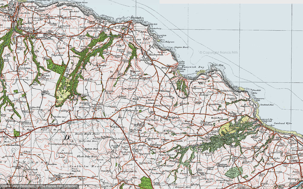 Old Map of Ellerby, 1925 in 1925