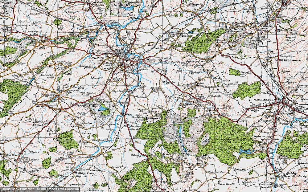 Old Map of Elliots Green, 1919 in 1919