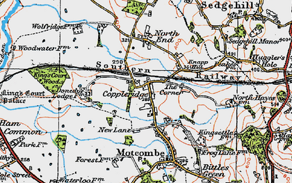 Old map of Elm Hill in 1919