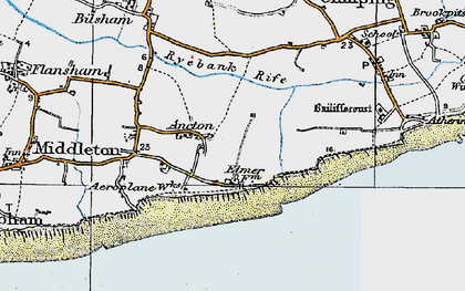 Old map of Elmer in 1920