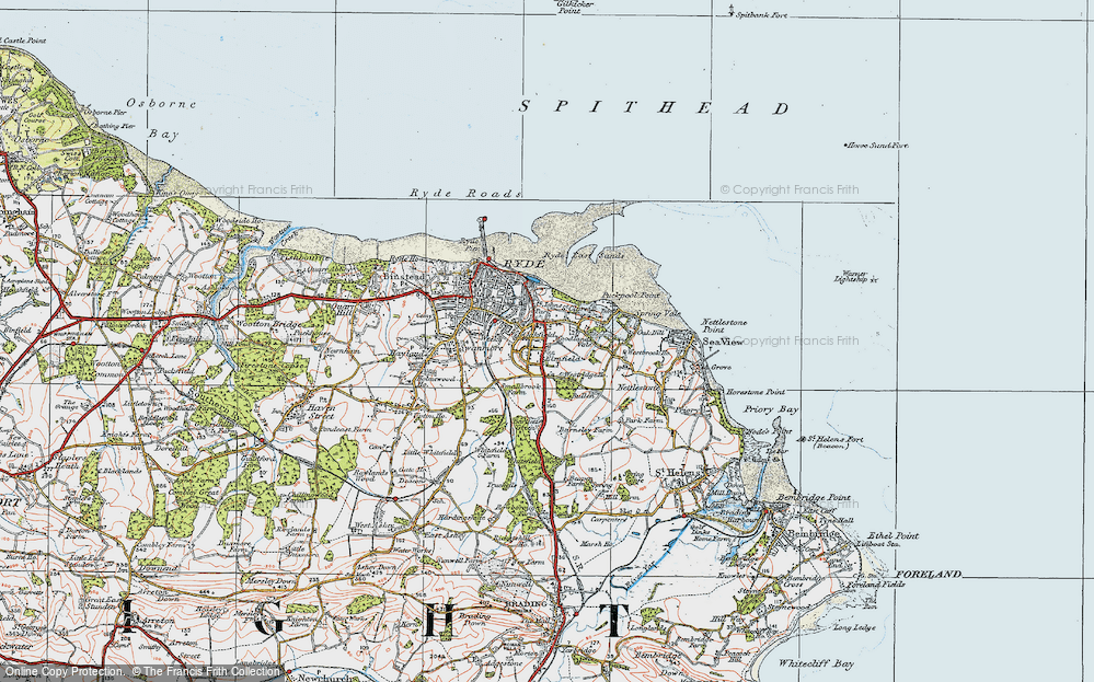 Old Map of Elmfield, 1919 in 1919