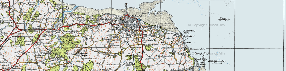 Old map of Elmfield in 1919