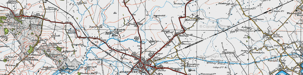 Old map of Elmhurst in 1919