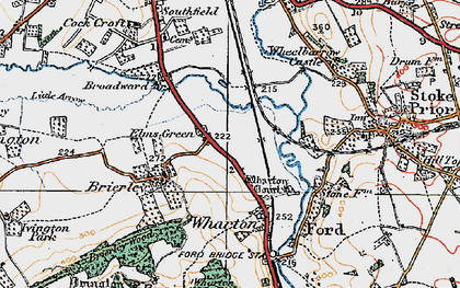 Old map of Elms Green in 1920