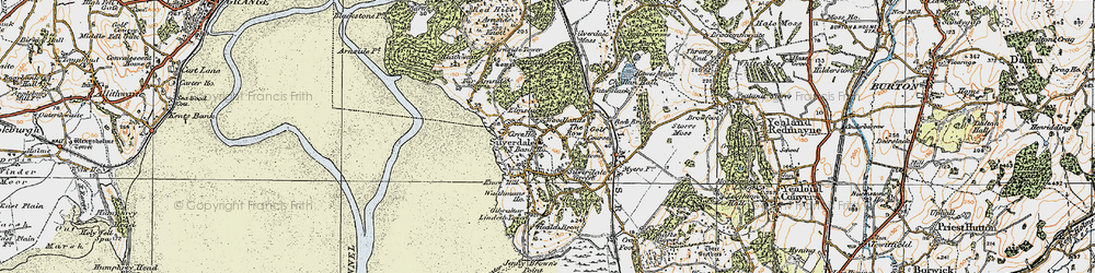 Old map of Elmslack in 1925