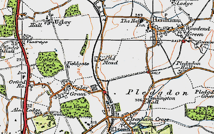 Old map of Elsenham Sta in 1919