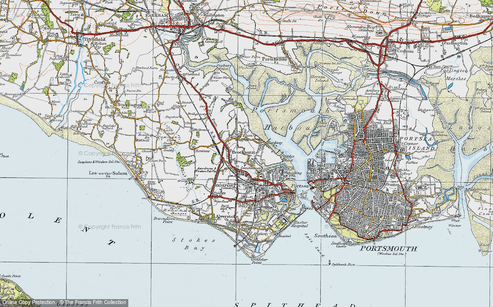 Old Map of Elson, 1919 in 1919