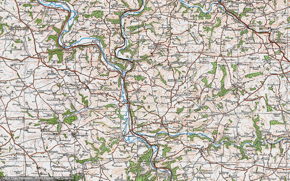Old Map of Elstone, 1919 in 1919