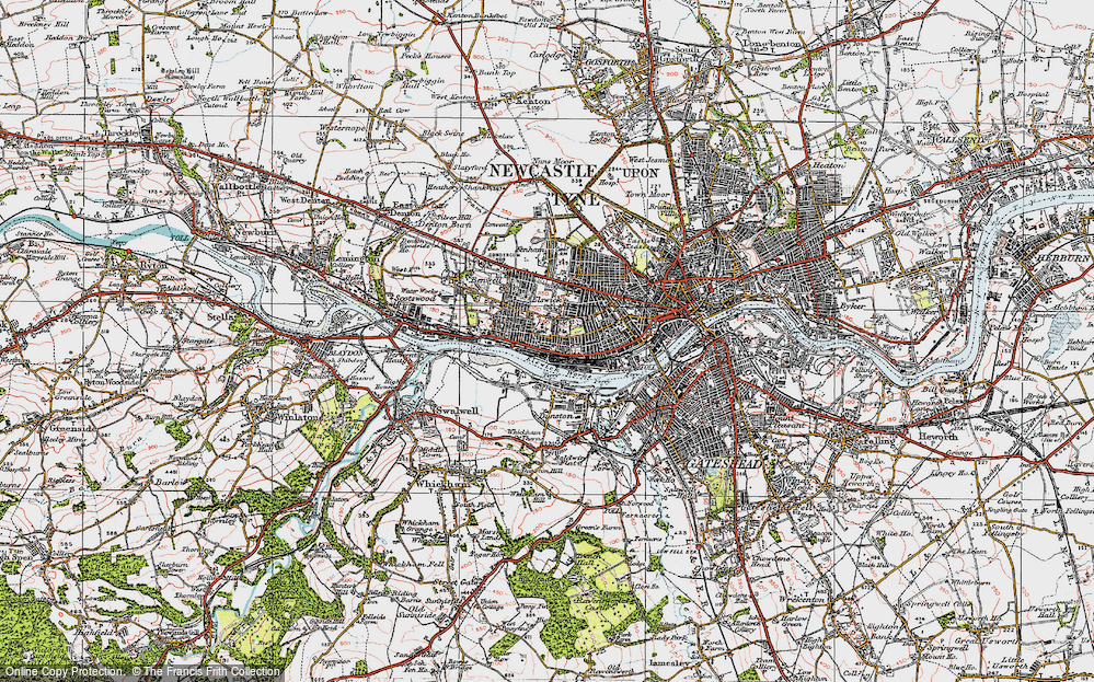 Old Map of Elswick, 1925 in 1925