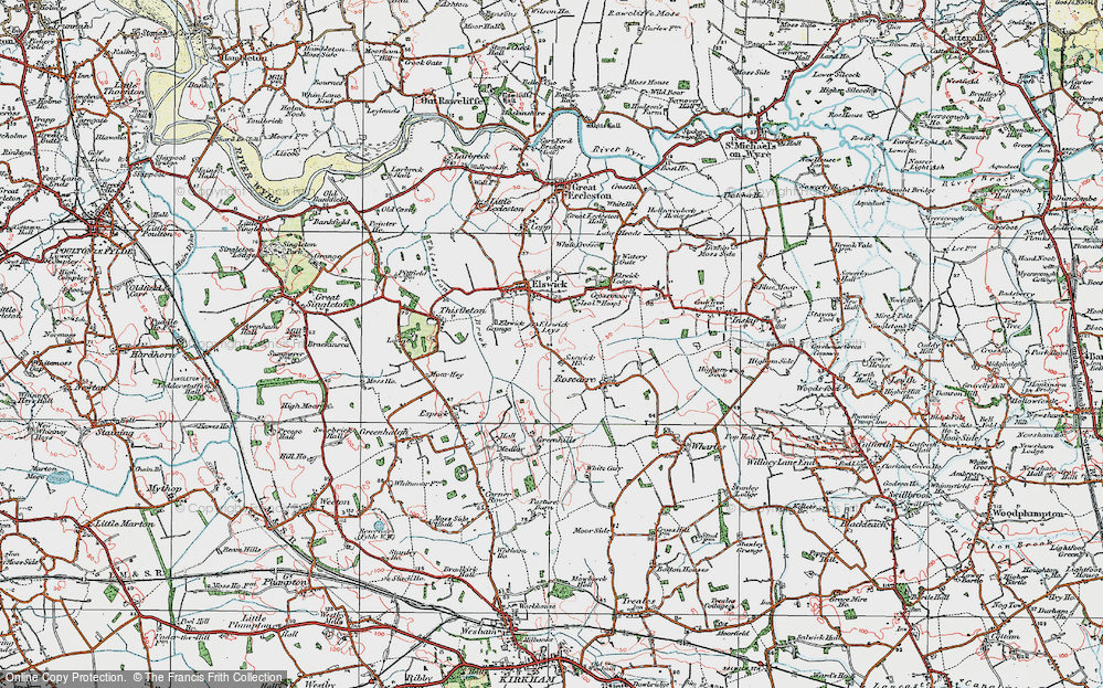 Old Map of Elswick Leys, 1924 in 1924