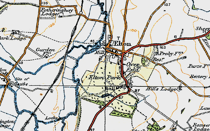 Old map of Elton in 1920