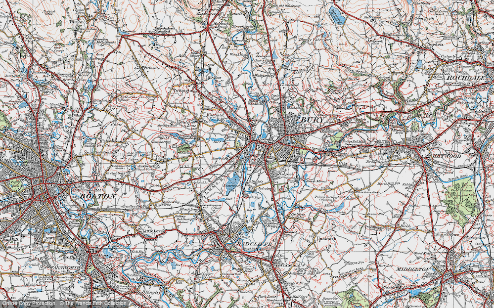 Old Map of Elton, 1924 in 1924